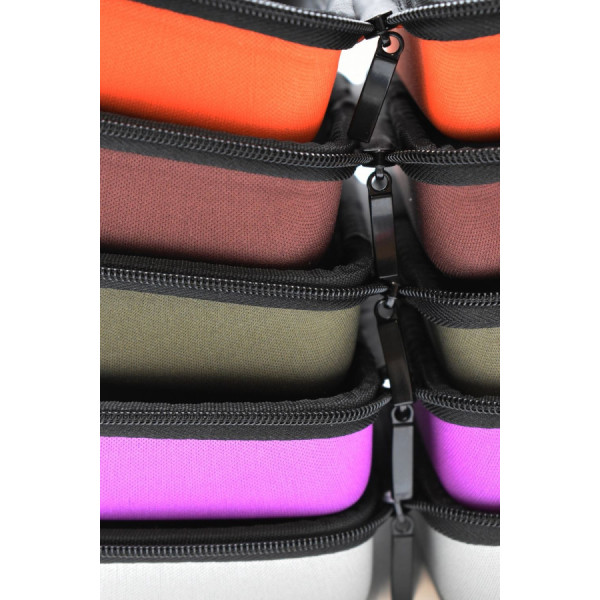 Boite de rangement coquée couleur violette 